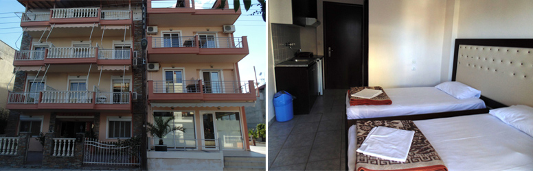 A Ptolemaios Apartmanház Olympic Beach szívében, a parthoz közel vár kényelmes studio szobákkal, a DiamondDeal kuponjával nagy kedvezménnyel!