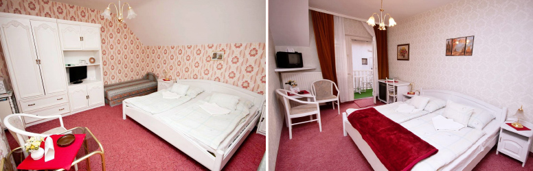 A Tokajer Wellness Panzió szobái
