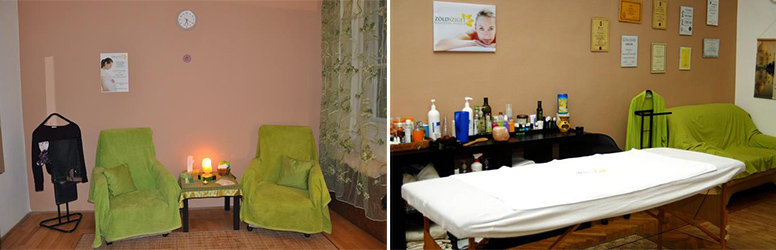 Egy órás nyak-váll- hát masszázs a Zöldsziget szalonban Földi Máriától 