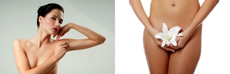 Hónalj és intim területek szőrtelenítése E-light technológiával