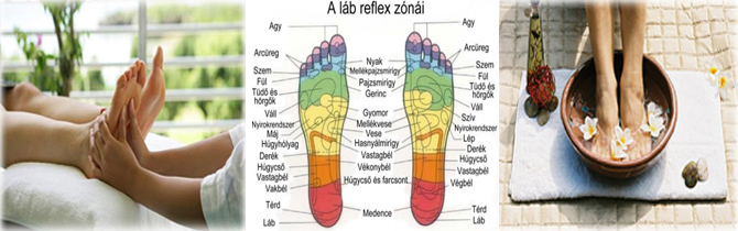 Reflexológiai kezelés Kozák Andreánál.