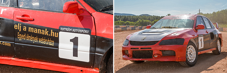 Mitsubishi Lancer EVO IX élményvezetés Nyirádon, DiamondDeal kuponnal kedvezménnyel!