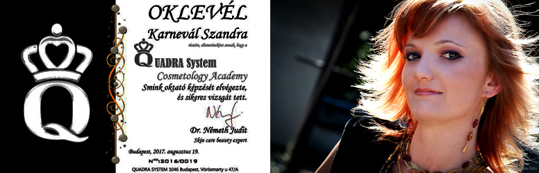 Sminktanfolyam oklevél 
