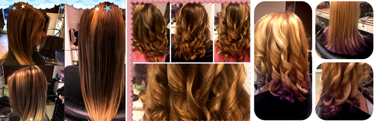 Taics Alexandra fodrász saját munkái a Szépség Művek Szalonban.