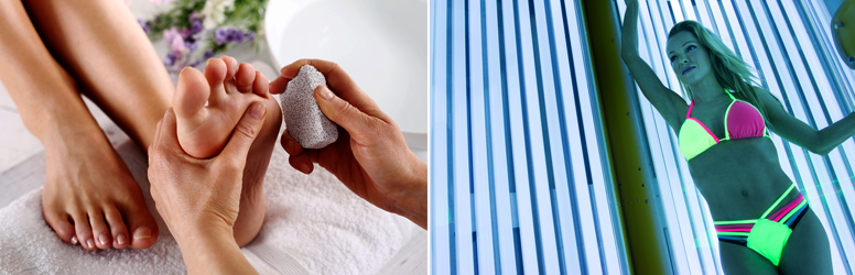 Szolárium és pedikűr