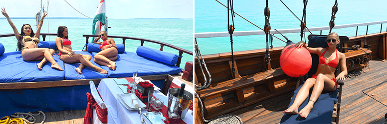 Csobbanás a Balaton közepén a Talizmán Yachtról