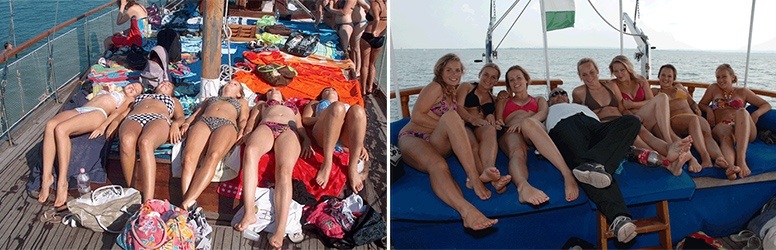 Csobbanás a Balaton közepén a Talizmán Yachtról