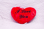 Plüss „I love You” szív