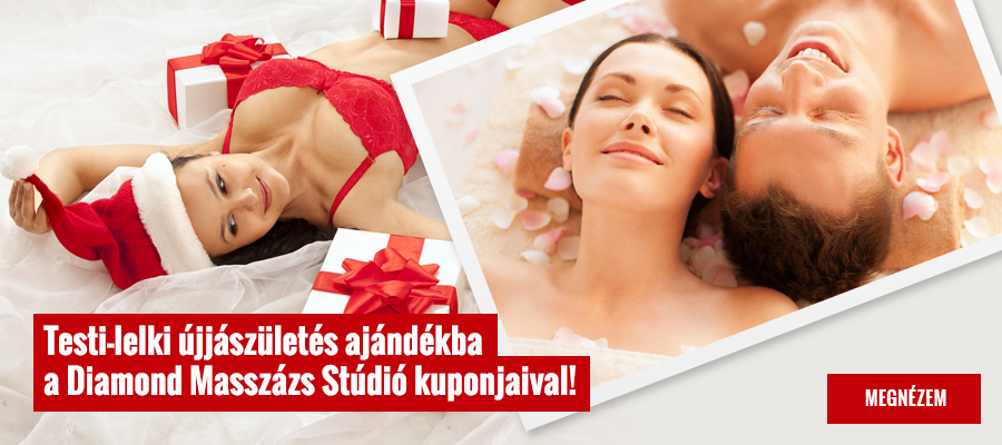 Testi-lelki újjászületés ajándékba a Diamond Masszázs stúdió kuponjaival!