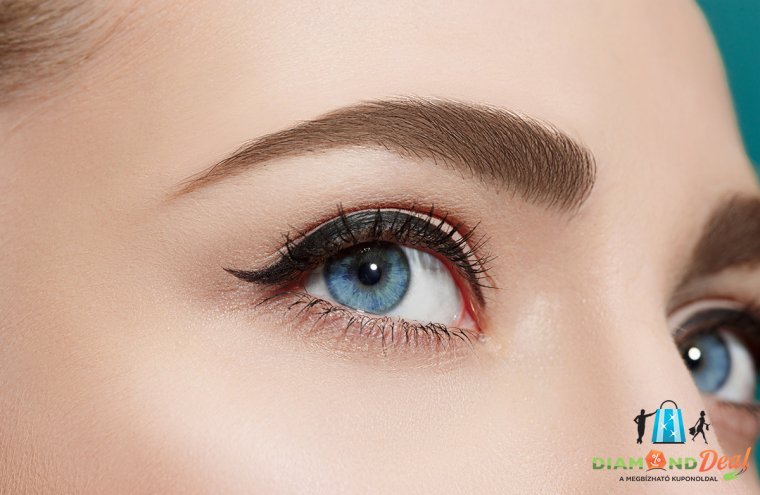 Szemhéj tetoválás - Szempillasűrítés vagy vékonyabb kontúr fekete vagy sötétbarna színnel