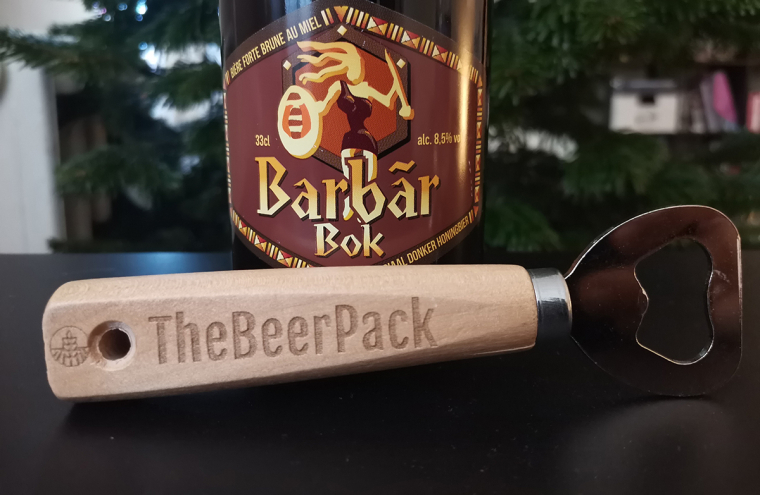 Egyedi szöveggel gravírozott Fa nyelű sörnyitó