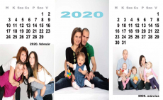 Családi naptár fotózás: Egyedi naptár a család egy évéről!