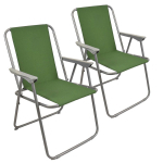 2 darab horgász szék, zöld