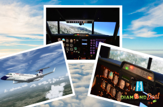 Szárnyalj a felhők felett! Egy vagy két órás repülőgépvezetés, szimulátoros élményprogram!