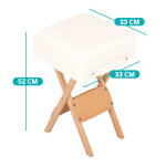 Összecsukható szék masszázságyhoz 2 masszázshengerrel