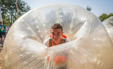 Egy órás buborékfoci bérlés 10, 12 vagy 14 buborékkal, Budapesten díjmentes kiszállással
