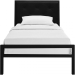 Hanna fém ágykeret fekete vagy fehér színben, 90x200 cm