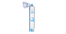 2db. kis méretű hordozható oxigén palack applikátorral (súly 200g)