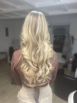 Balayage, ombre vagy melír festés egyszeri szőkítéssel, szerkezetjavító pakolással, hajvágással!