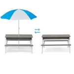 3 az 1 -ben gyerek piknikasztal napernyővel