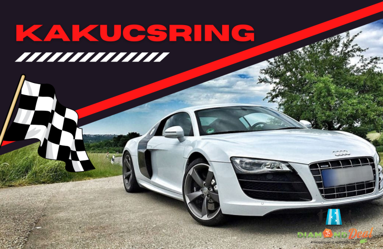 Tedd próbára a 420 lóerős Audi R8-at 3,5,6,8,10 vagy 12 körös élményvezetésen, a Kakucs Ringen!