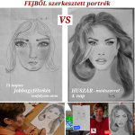 Élményrajzolás szívből - 5 órás portré rajzolás oktatás a híres Hussar módszerrel