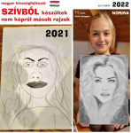 Élményrajzolás szívből - 5 órás portré rajzolás oktatás a híres Hussar módszerrel