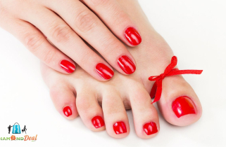 Ünnepi erősített géllakk kézen-lábon, a kézen 1-1 díszítéssel + ajándék kávé, XII. kerületben