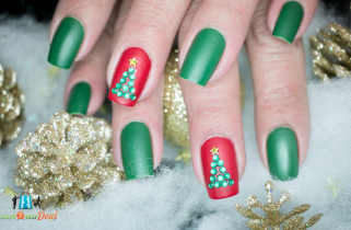 S műköröm építés 1-1 ujjon karácsonyi díszítéssel és gél lakk lábra + ajándék , XII.kerületben