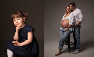 Egy órás fotózás műteremben maximum 3 főre, 8 db retusált képpel!