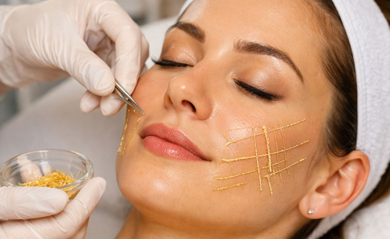 Luxus aranyszálas arcfeszesítés Dunakeszin