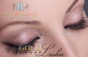 Professzionális Gold Lashes tartós szempilla hosszabbítás szálankénti 3D vagy 4D műszempilla!