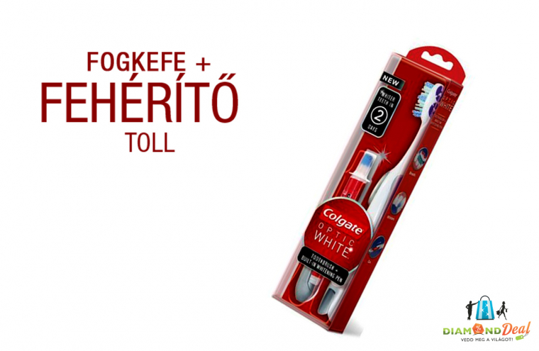 COLGATE MAX WHITE fogkefe és fogfehérítő toll Budapesten, ingyenes kiszállítással!
