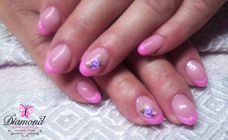 Csodás körmök kezeidre gél lakkozással, luxus alapanyagokkal, színes vagy francia változatban