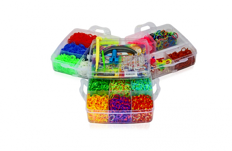 4500 darabos gumikarika-és karkötő készítő készlet, INGYENES PostaPont kiszállítás!