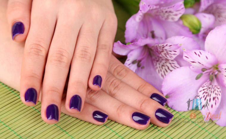 Gél lakkozás, mini manikűrrel, 2 köröm díszítésével a Vénusz Szépségszalonban