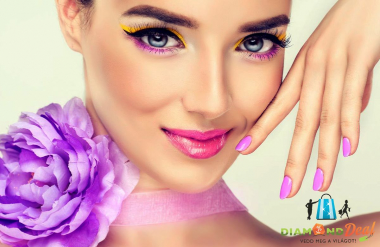 Francia vagy színes gél lakkozás, manikűrrel, két köröm díszítésével a Rococo Szalonban!