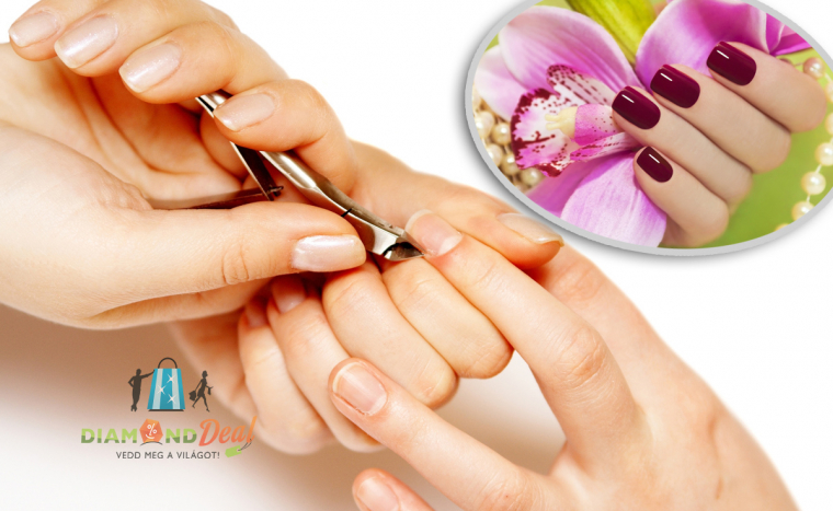 Körömerősítés porcelánnal, egyszínű gél lakkal 1 vagy 4 alkalommal a XIV. kerületben