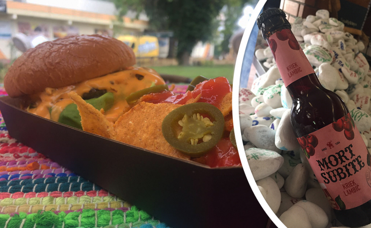 Különleges hamburger menü 2 fő részére Mort Subite meggysörrel a Dunakavicstól