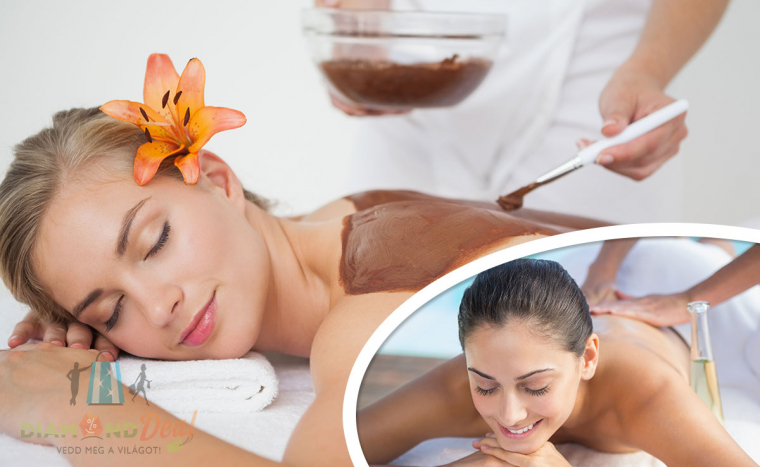 1 vagy 5 alkalmas, 50 perces masszázs csokikrémmel vagy pekándióolajjal, teljes testre