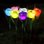 6 db Kerti napelemes LED világítás tulipán lámpa