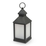 Elemes LED lámpás lobogást imitáló lánggal fekete 27 cm