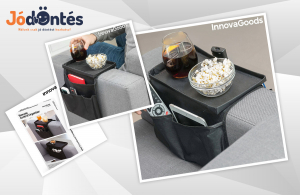 InnovaGoods Home Organize távirányító tartó tálcával kanapékra