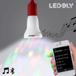 Sokszínű LED égő, Bluetooth hangszóróval