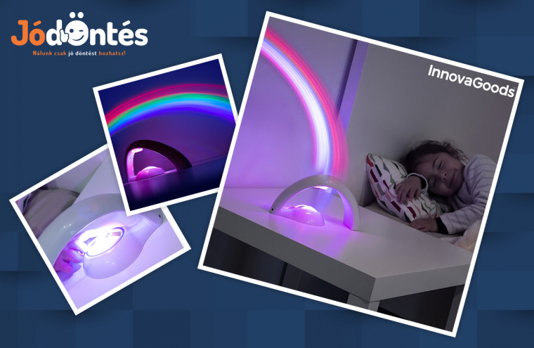 InnovaGoods LED szivárvány projektor gyermekeknek