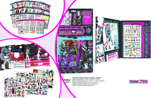 Monster High-Nagy matrica album, 700 db matricával