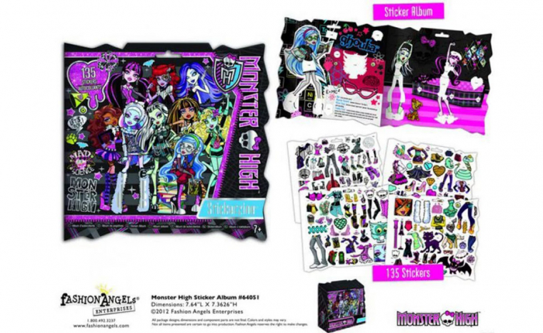 Monster High matricás album 135 db matricával