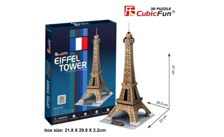 Eiffel Torony (arany) 3D puzzle