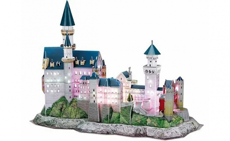 3D puzzle Neuschwanstein Castle LED világítással