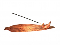 Levél alakú, macskás vagy elefántos füstölőtartó 3 csomag ajándék füstölőpálcával